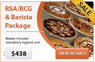 RCG Barista RSA Course Package Sydney